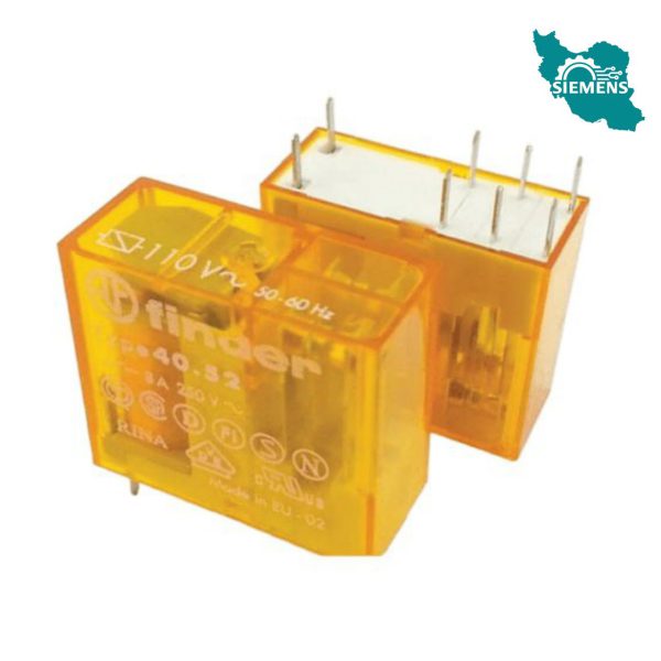 110vAC relay, two contacts, 8 amps, Finder رله 110vAC دو کنتاکت 8 آمپر فیندر 405281100000