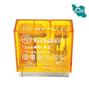 رله 230vAC دو کنتاکت 8 آمپر فیندر مدل 405282300000